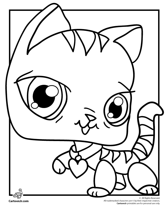 Plansa de colorat cu Littlest Pet Shop 51 47